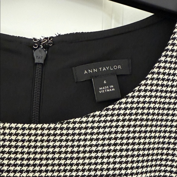 Ann Taylor Gray Midi Dress with Belt - Picture 2 of 4